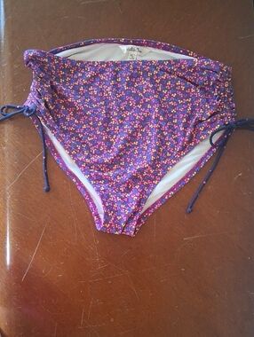 Matilda Jane Purple Floral High-Rise Bikini Bottoms